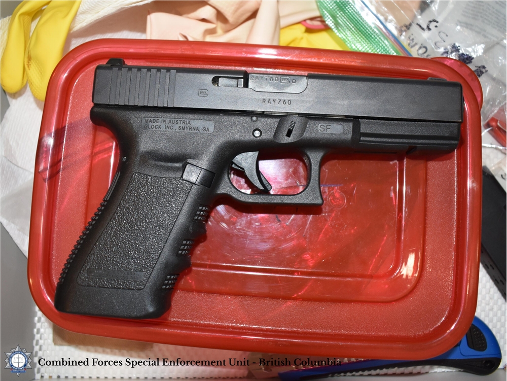 img of 卑诗省总部据称跨加拿大走私行动中提起指控，缴获毒品和枪支。